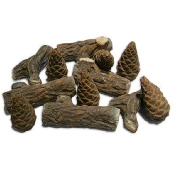 Ceramiche decorative per biocamini - Finta legna - Tronchetti